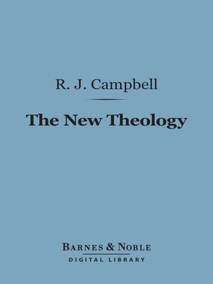 cover image of The New Theology (Barnes & Noble Digital Library)